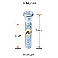 Колесная шпилька ACRP142A65 с забивной частью 14,2мм M12х1,5х65мм