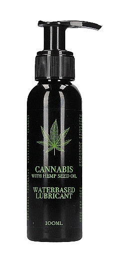 Вагінальний лубрикант Cannabis With Hemp Seed Oil — Waterbased Lubricant, 100 ml, фото 1