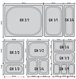 Гастроємність GN 1/6-65 Полікарбонат Прозорий, фото 3