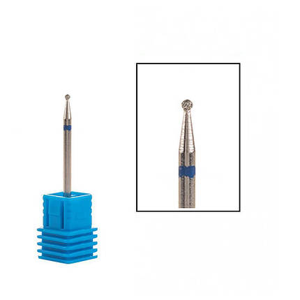 Фріза діамантова Nail Drill "Шарик" 001 023R діаметр 2,3 мм червона, фото 1