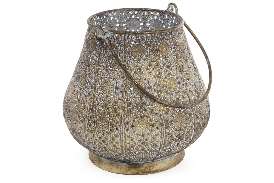 Свічник металевий з ручкою 16.5 см, фото 1