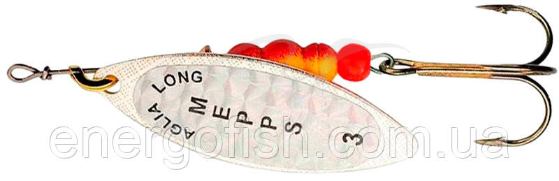 Блискавка Mepps Aglia Long RAINBO No3 Silver 11,5г, фото 1