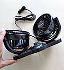Подвійний вентилятор в салон автомобіля Elegant maxi 101547, 24В, 2х5'', 9W, фото 5