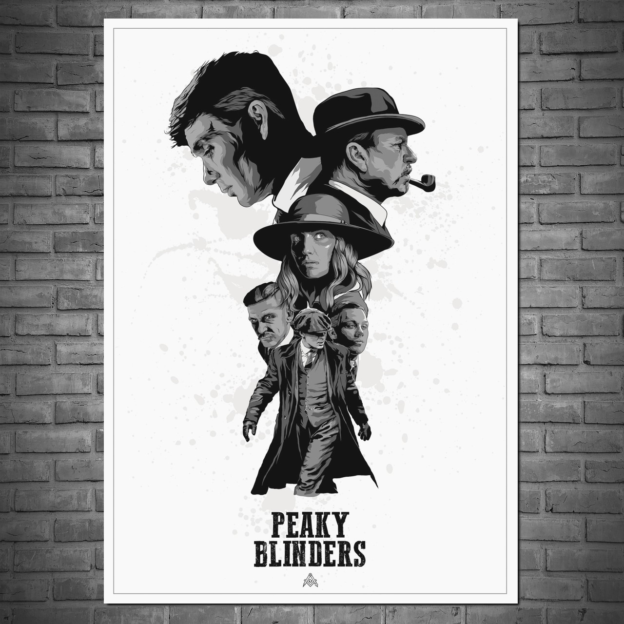 Плакат "Острые козырьки, минималистичный, Peaky blinders" (артикул 3674 ...