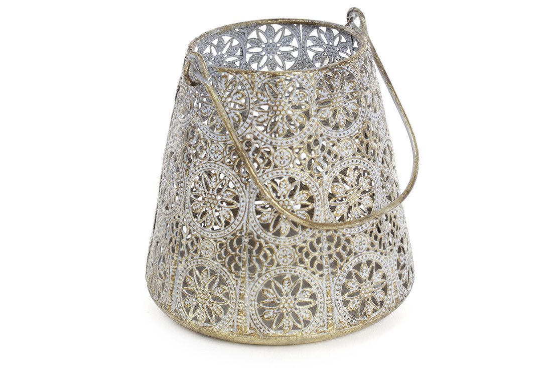 Свічник металевий з ручкою, 15.5см, фото 1