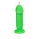 Свічка LOVE FLAME - Dildo S Green Fluor, CPS04-GREEN, фото 2