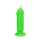 Свічка LOVE FLAME - Dildo S Green Fluor, CPS04-GREEN, фото 3