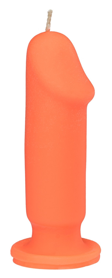 Свічка LOVE FLAME - Dildo S Orange Fluor, CPS04-ORANGE, фото 1