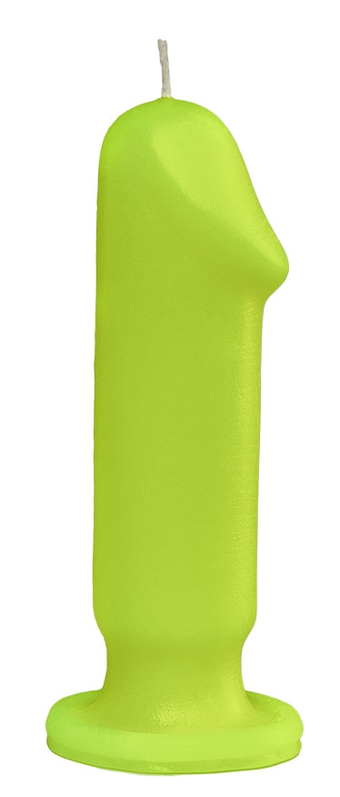 Свічка LOVE FLAME - Dildo S Yellow Fluor, CPS04-YELLOW, фото 1