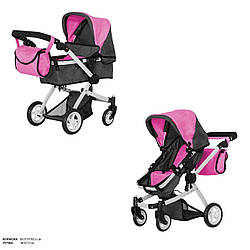 Коляска 2в1 CARRELLO MAESTRO 9651B ROSE RED з сумкою металева