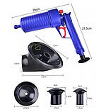 Пневматичний вантвер пневмовантуз для унітаза туалету раковини сантехнічний ZEPMA TOILET GUN АН-2084, фото 2