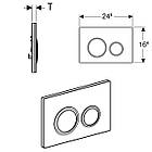 Кнопка зливу для інсталяції GEBERIT подвійна сіра 143203 115.884.JV.1, фото 2