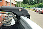 Поперечки Dacia Lodgy (c 2013--) WingCarrier V2 чорні. На інтегровані рейлінги, фото 4