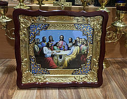 Ікона для дому або храму Тайна Вечеря, емаль 48х56см