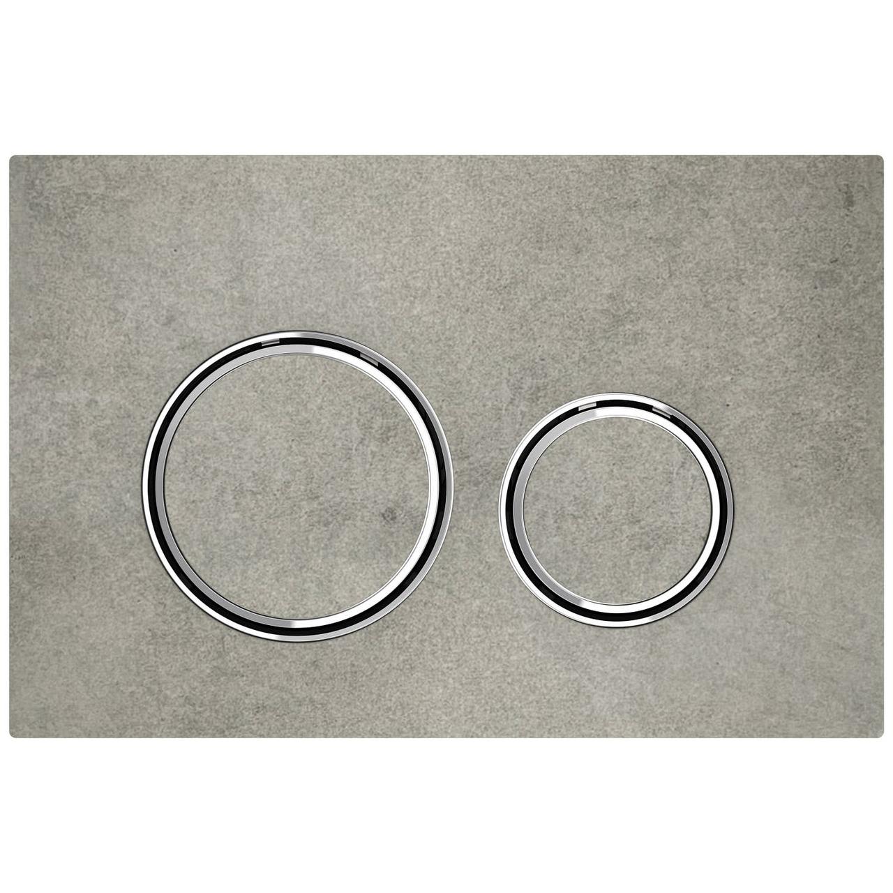 Кнопка зливу для інсталяції GEBERIT подвійна сіра 143203 115.884.JV.1, фото 1