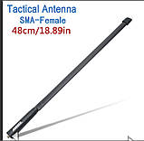 Антена тактична ABBREE AR-152A SMA-довжина 48см, фото 5