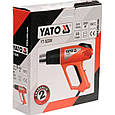 Фен будівельний мережевий YATO YT-82288 P= 2000 Вт 0~550 °C, t° режими: 350 °С/ 500 °С, фото 3