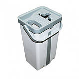 Швабра з відром комплект Scratch Cleaning Easy Mop з автоматичним віджиманням і складаною ручкою, фото 2