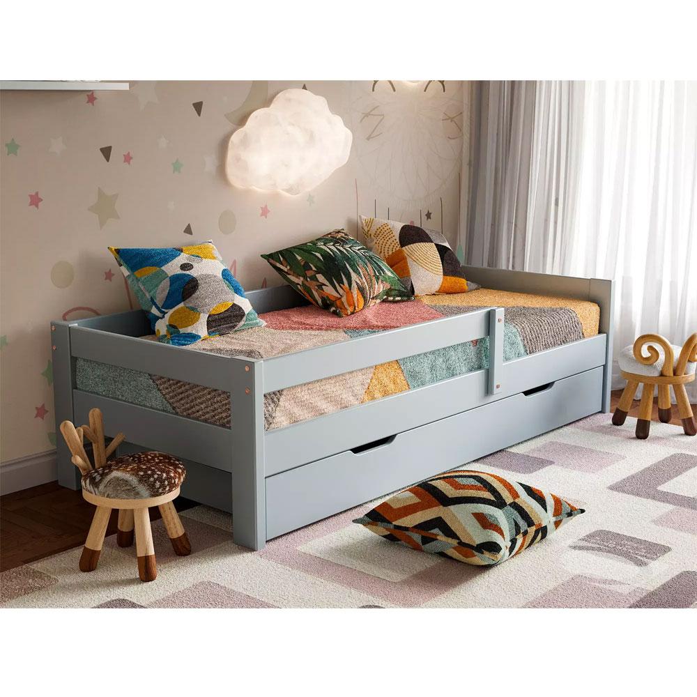 Ліжко дитяче Альф сіре без ящиків