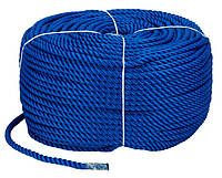 Веревка Polyester 3 strand rope 10mm*200m blue