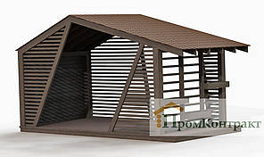 Сучасна альтанка 6,0х3,0 Modern Gazebo 09 м від виробника Thermowood Production