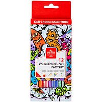 Цветные карандаши в наборе KOH-I-NOOR TEENAGE (монстры на упаковке), 12 цветов