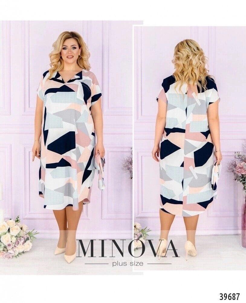 Витончена жіноча сукня OVERSIZE, тканина "Софт" 52, 54 розмір 52