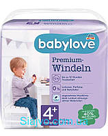 Підгузки преміум-класу babylove premium-windeln maxi-plus "4+", 9-15 кг, 38 шт. (Німеччина)