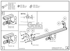 Оцинкований фаркоп на Hyundai I30 хетчбек 2007-2010 без демонтажу бампера, фото 4