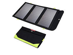 Сонячна панель Allpowers 21W (IP65) з Power Bank на 10000mAh, Black