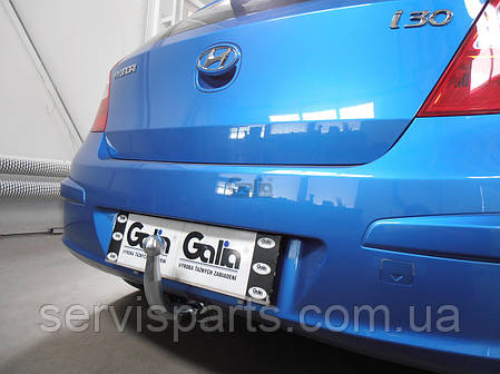Оцинкований фаркоп на Hyundai I30 хетчбек 2007-2010 без демонтажу бампера, фото 1