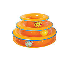 Іграшка для котів Petstages Tower Of Tracks Org (Вежа з м'ячиками) D=25см (pt317)