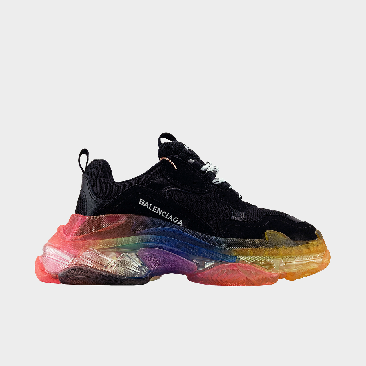 Balenciaga triple s rainbow black Clearance