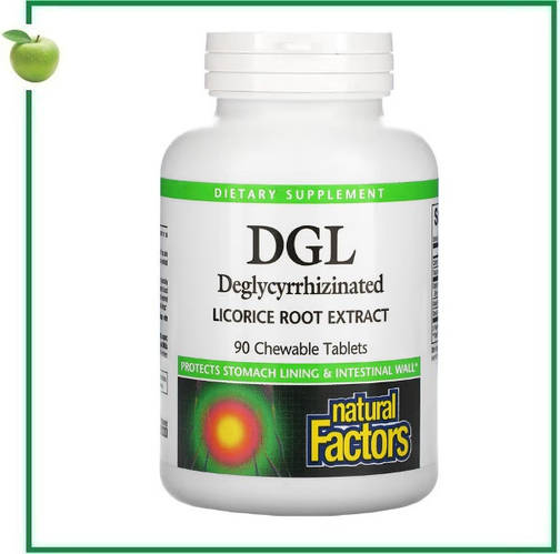 DGL, гліциризинат екстракту кореня солодки, 90 жувальних таблеток ...
