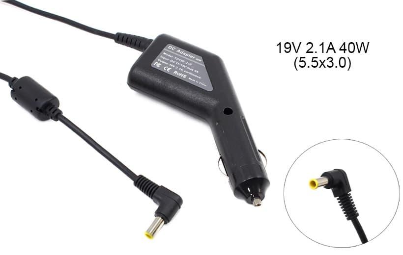 Блок живлення до ноутбука Samsung 19v 2.1a 40w 5.5x3.0 or 5.0x3.0mm (+pin) (A class (Авто)) 1 день гар.