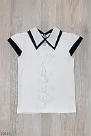 Блузка для девочки с коротким рукавом рост 140-176 (10-16 лет) Турция