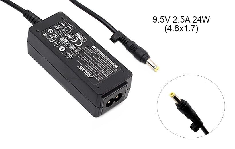 Блок живлення до ноутбука Asus 9.5v 2.5a 24w 4.8x1.7mm (B class) 1 день гар.