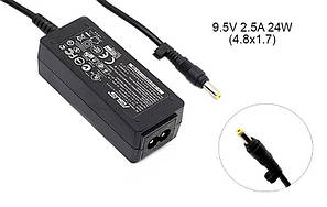Блок живлення до ноутбука Asus 9.5v 2.5a 24w 4.8x1.7mm (B class) 1 день гар.