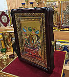 Аналойна ікона у фігурному кіоті, що відкривається, кіот 42*32см (двонадесяті свята), фото 2