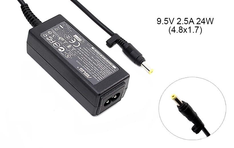 Блок живлення до ноутбука Asus 9.5v 2.5a 24w 4.8x1.7mm (A class) 1 день гар.
