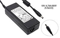 Блок питания для ноутбука Samsung 19v 4.74a 90w 5.5x3.0 or 5.0x3.0mm (+pin) (Как оригинал) 1 день гар.