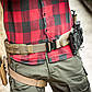 Ремінь тактичний військовий хакі/khaki MOLLE потрійний L, фото 6