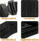 Ремінь тактичний військовий чорний/black MOLLE потрійний L, фото 4