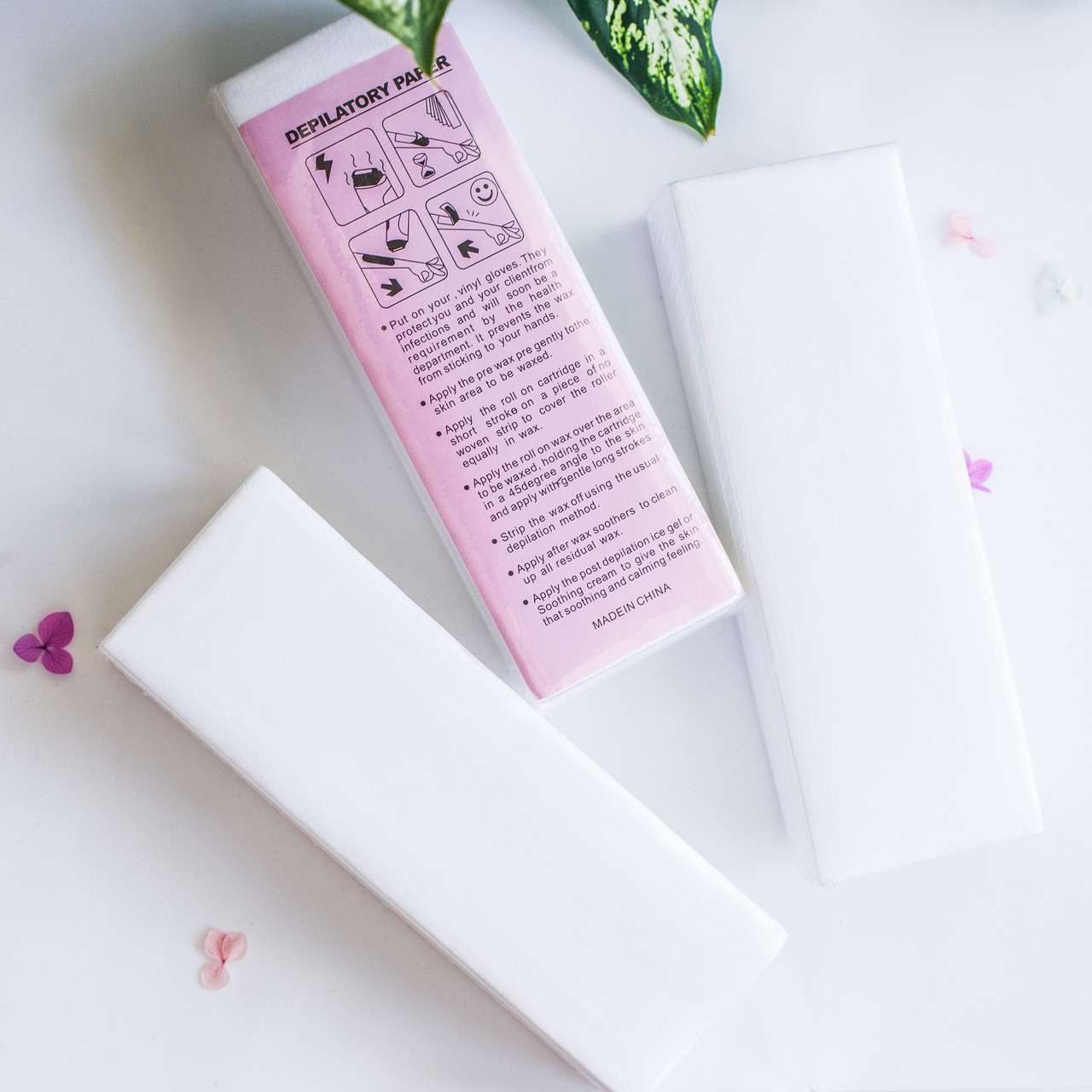 Папір-смужки для депіляції, 100 штук в упаковці