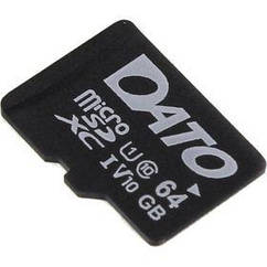 Картка пам'яті MicroSDXC 64 GB UHS-I Class 10 Dato (DTTF064GUIC10)