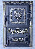 Дверки для печі і барбекю Дракон 530х350мм. Дверцята для грубі