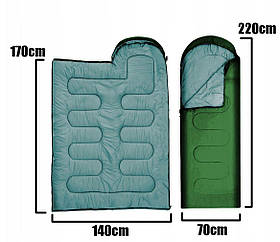 Спальний мішок 2в1 2,2м BASS (Польща)