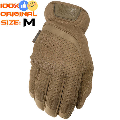 Тактичні рукавички Mechanix FastFit® Coyote, розмір M, артикул FFTAB-72-009