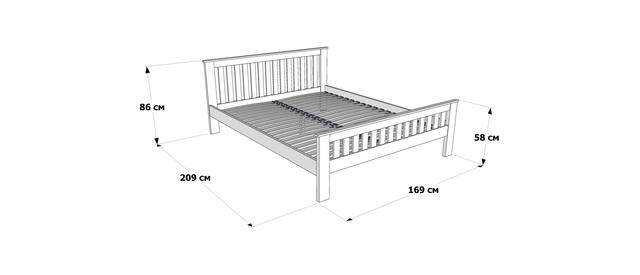 Размеры кровати Жасмин