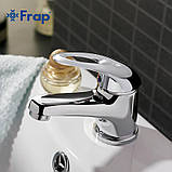 Змішувач для умивальника Frap F1003, хром, фото 4